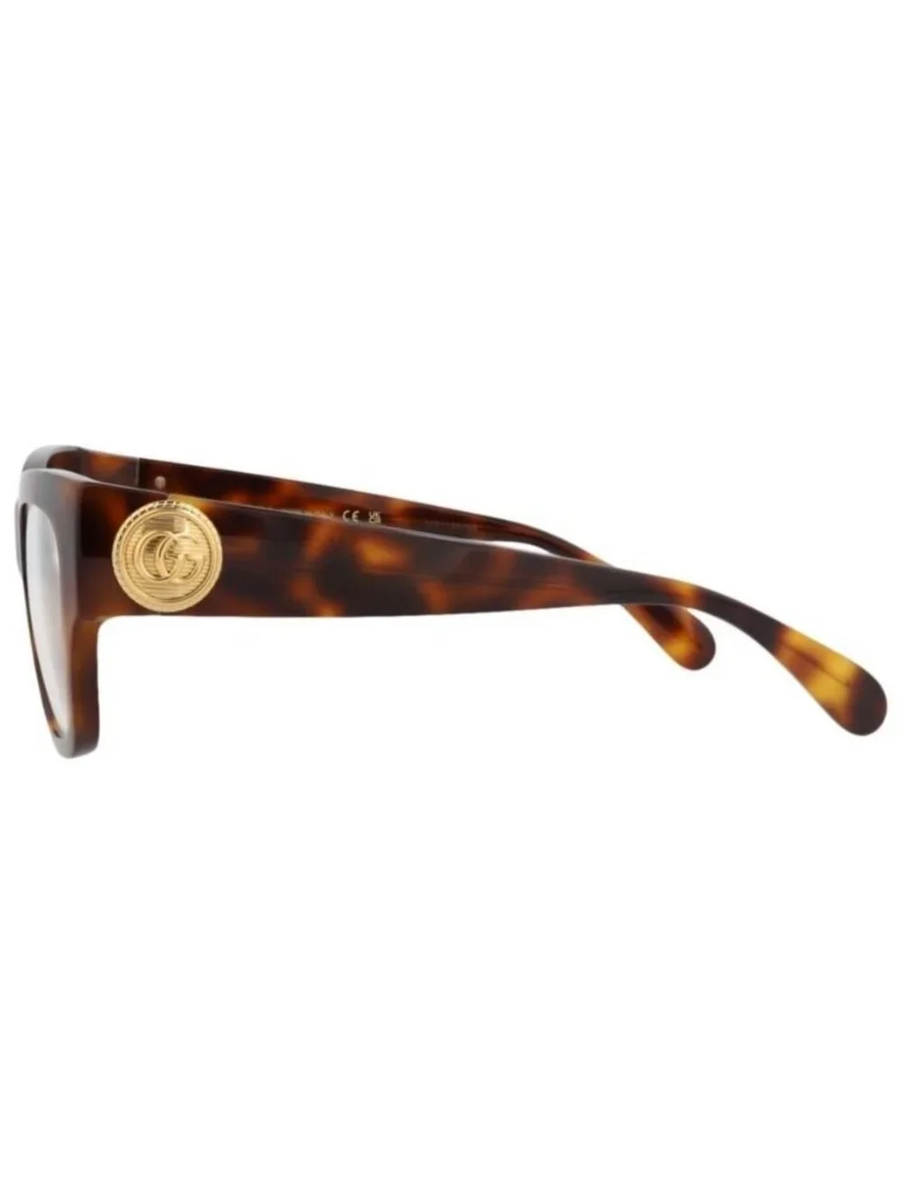 New Gucci Womens Square/Rectangle Havana Havana Transparent Fashion Designer Eye